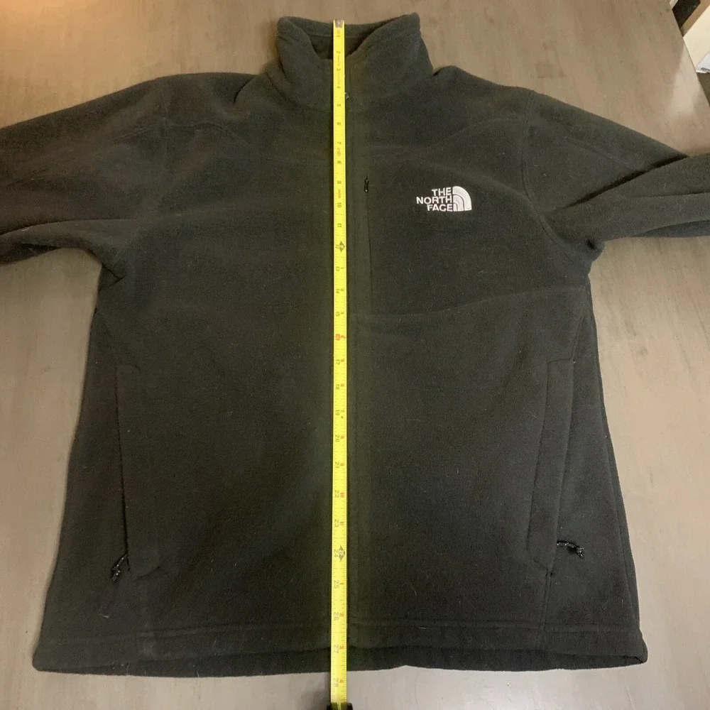 MENS THE NORTH FACE Black FULL ZIP FLEECE Lightweight JACKET SIZE M Zip Pockets